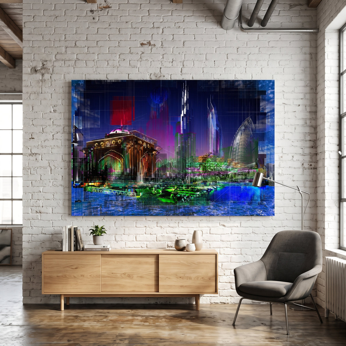 Tableau Photographique Dubaï Skyline Yves Badyh