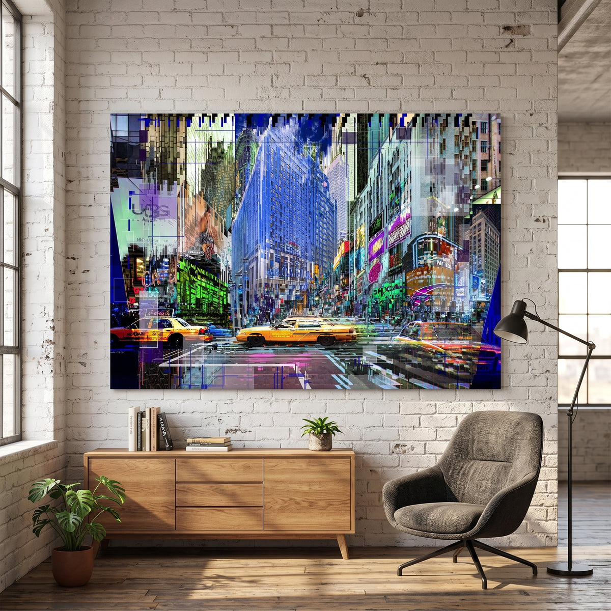 Tableau Photographique Broadway Cabs Yves Badyh