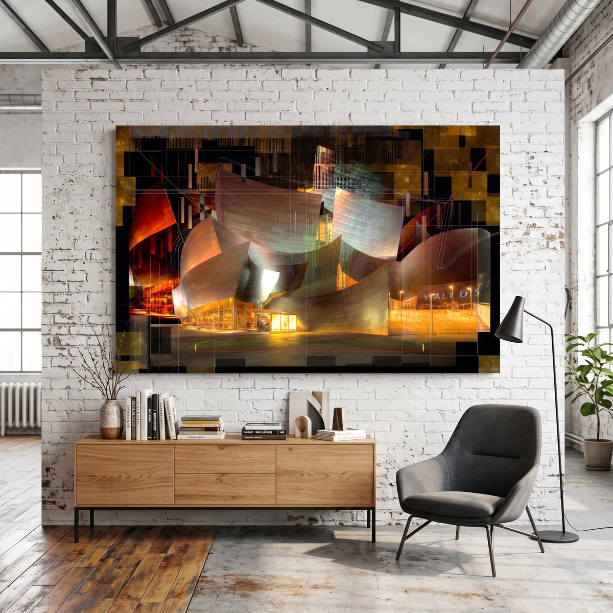 Tableau Photographique Walt Disney Concert Hall Yves Badyh