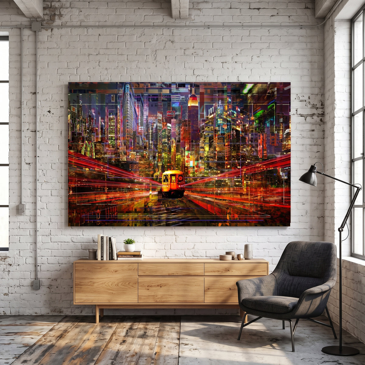 Tableau Photographique New York Subway Yves Badyh
