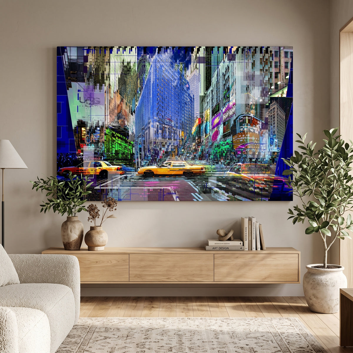 Tableau Photographique Broadway Cabs Yves Badyh
