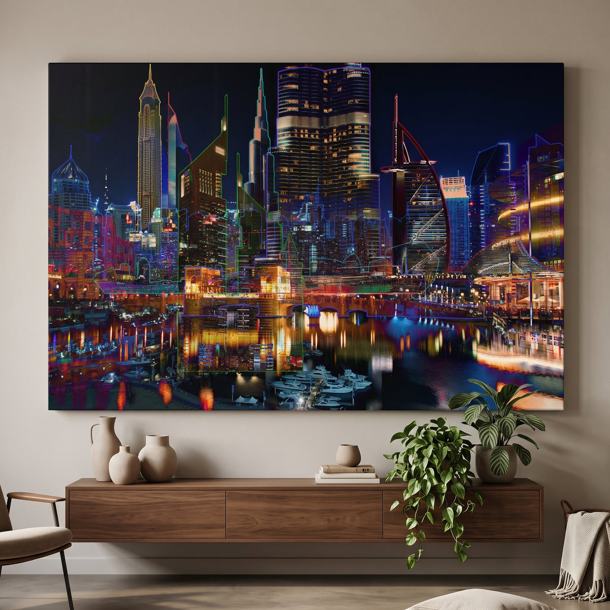 Tableau Photographique Dubaï Marina Yves Badyh