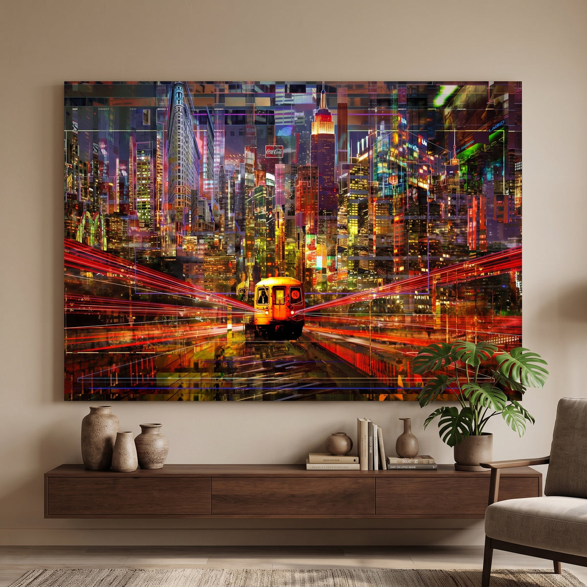Tableau Photographique New York Subway Yves Badyh