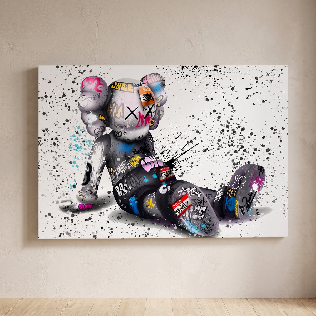 Tableau Kaws Graffiti