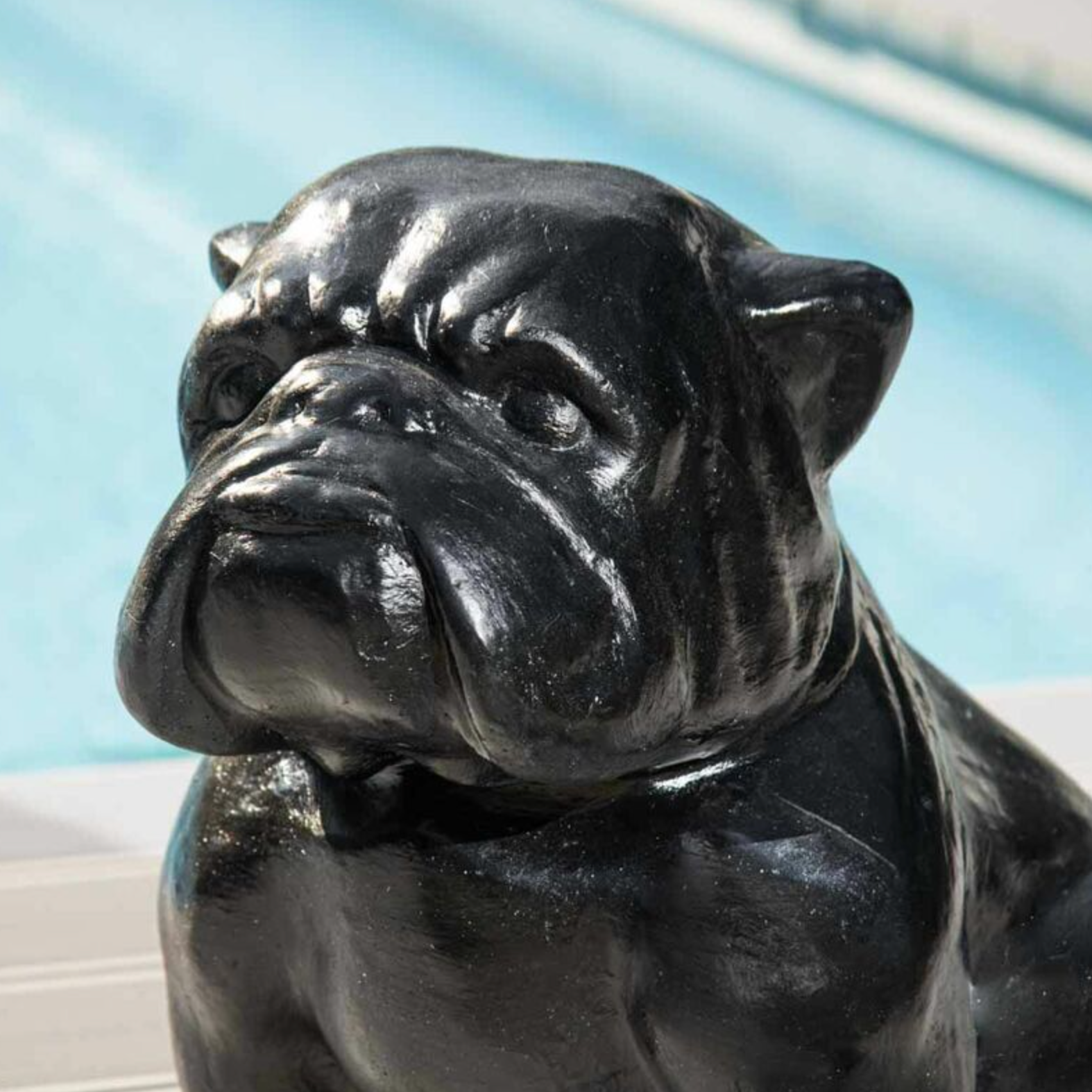 Statue Jardin Bulldog Contemporaine