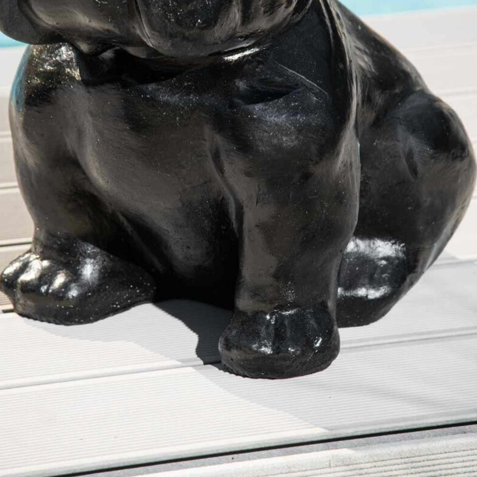 Statue Jardin Bulldog Contemporaine