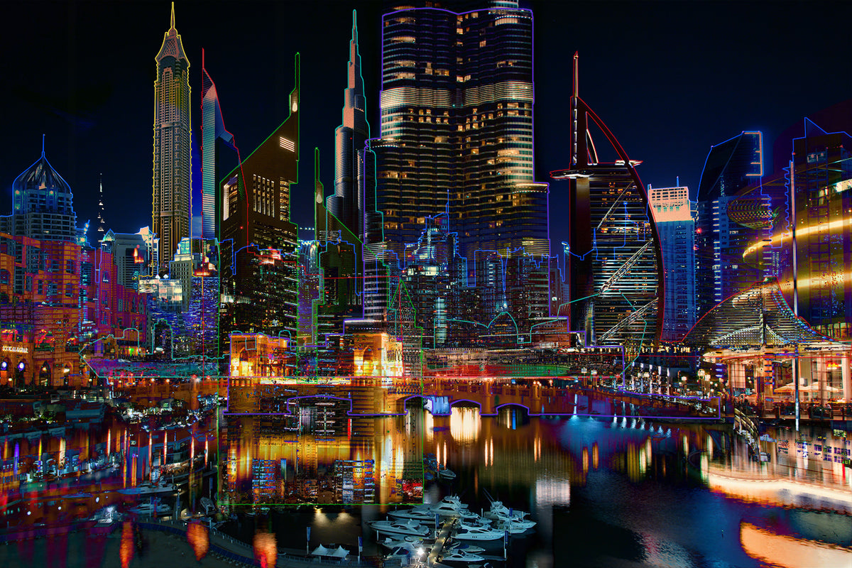 Tableau Photographique Dubaï Marina Yves Badyh