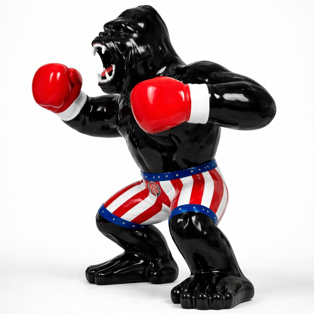 Gorille Résine Boxeur XXL