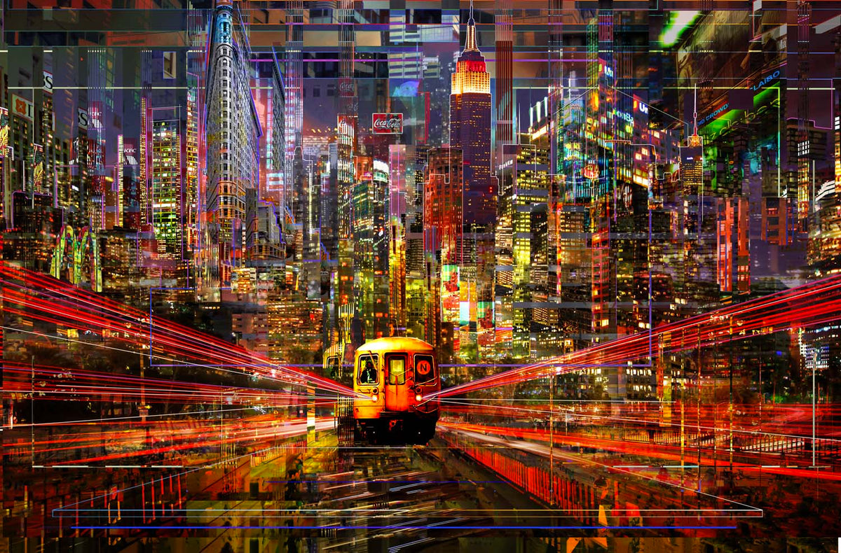 Tableau Photographique New York Subway Yves Badyh