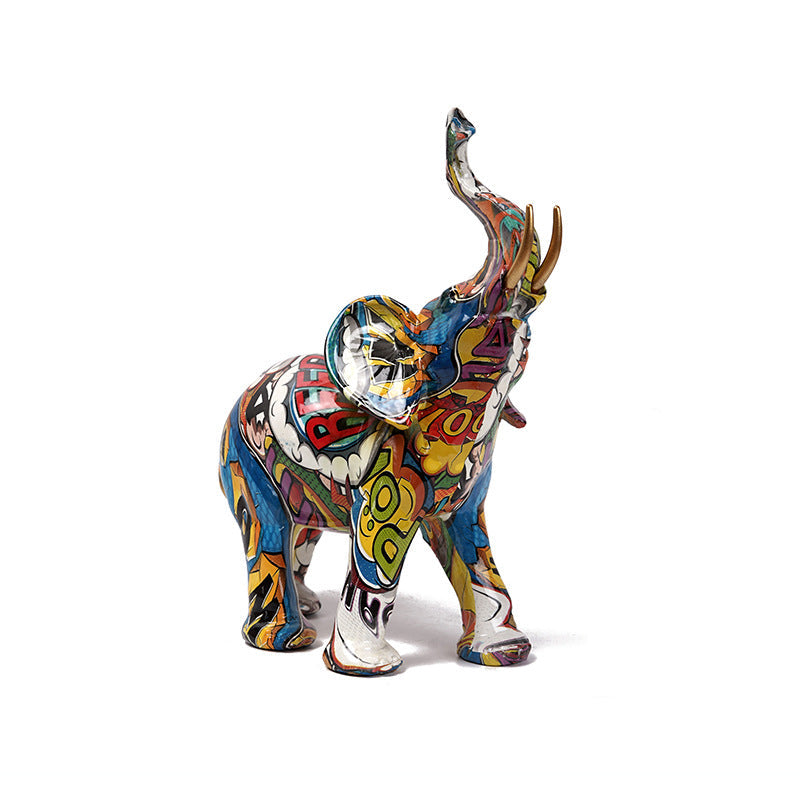 Statue Éléphant Résine