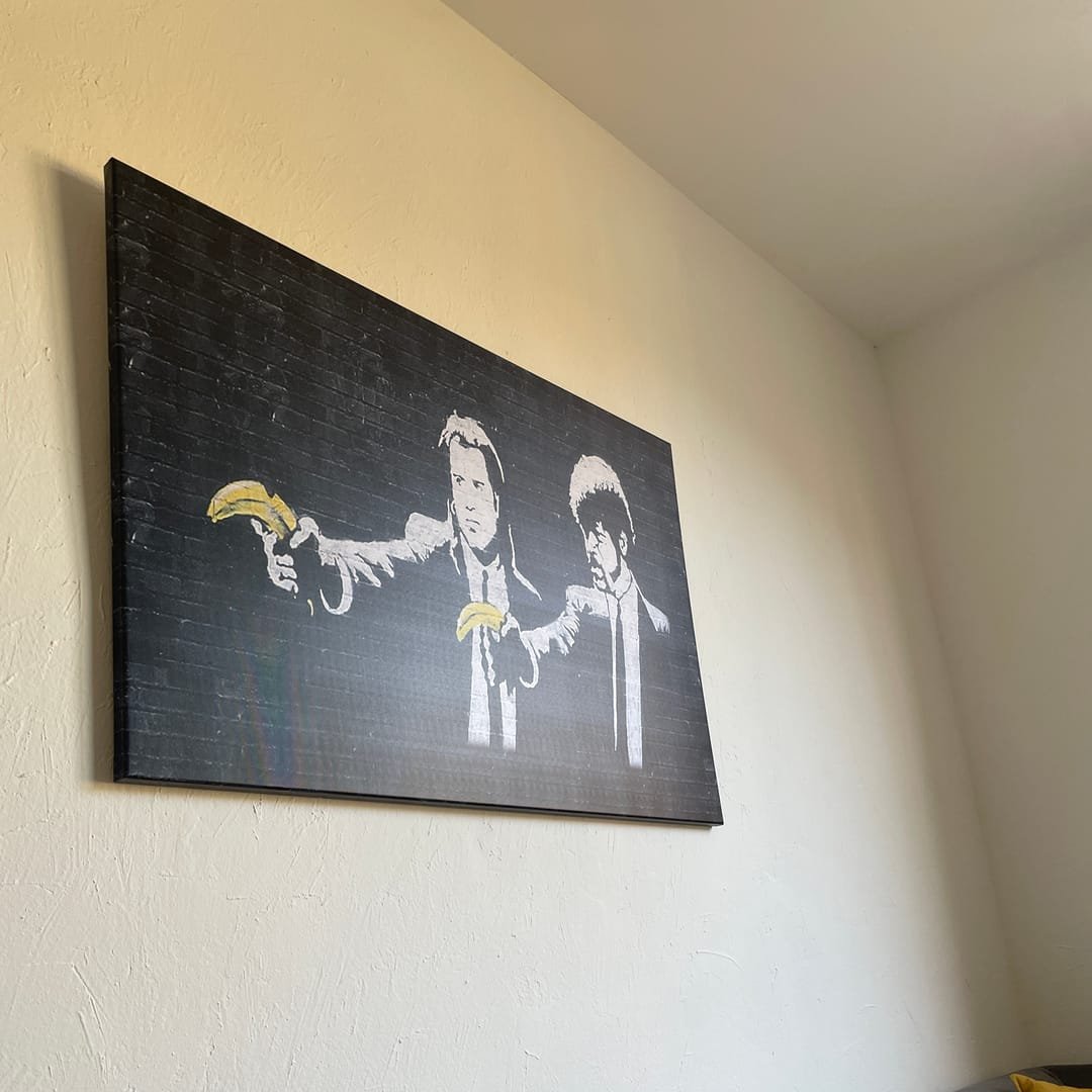 Tableau Banksy Pulp Fiction | Street Art Galerie