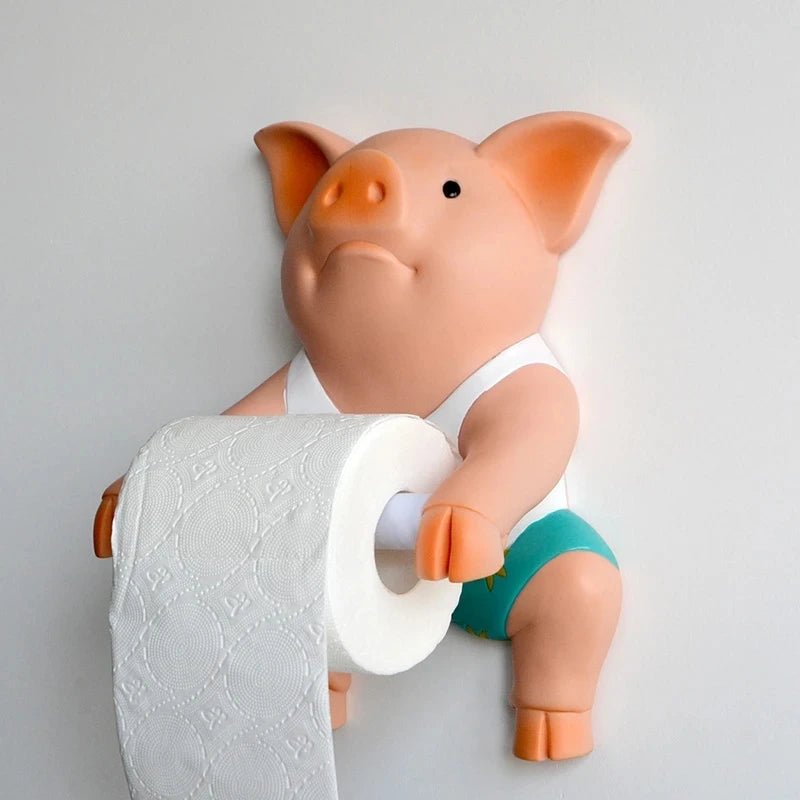 Porte Papier Toilette Cochon Sympa
