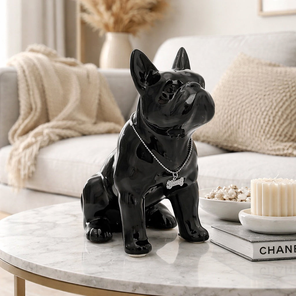 Statue Bouledogue Résine