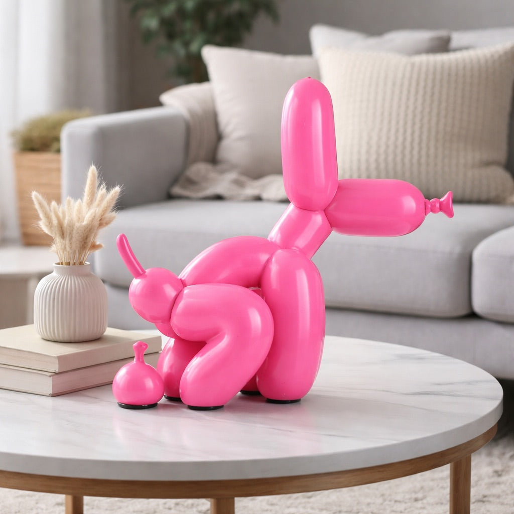 Statue Chien Ballon Caca