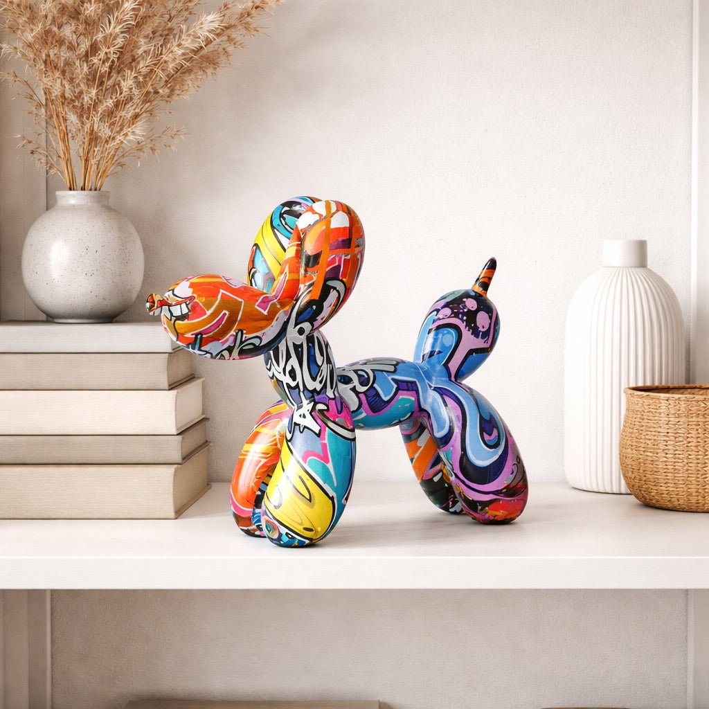 Statue Chien Ballon Coloré