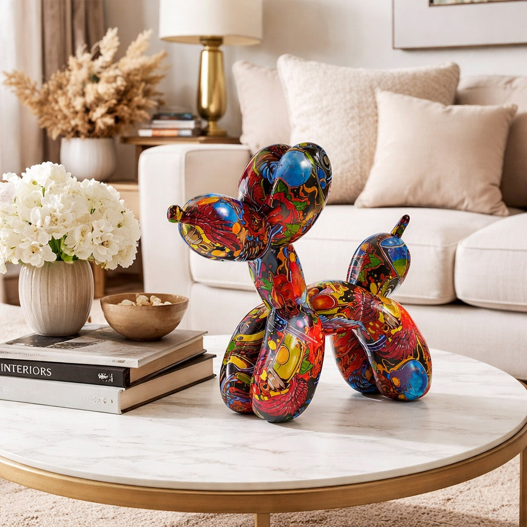 Statue Chien Couleur