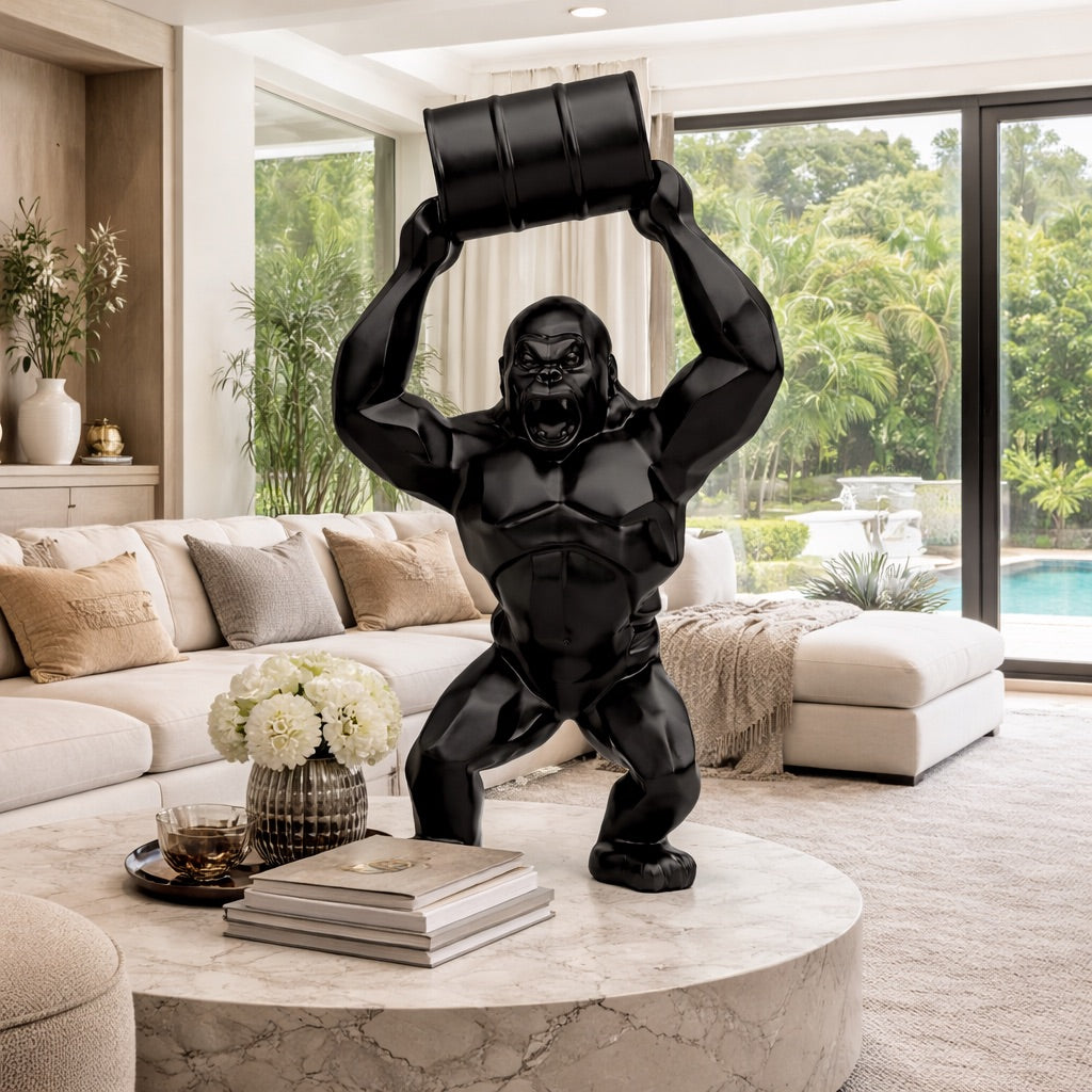 Statue Gorille Baril