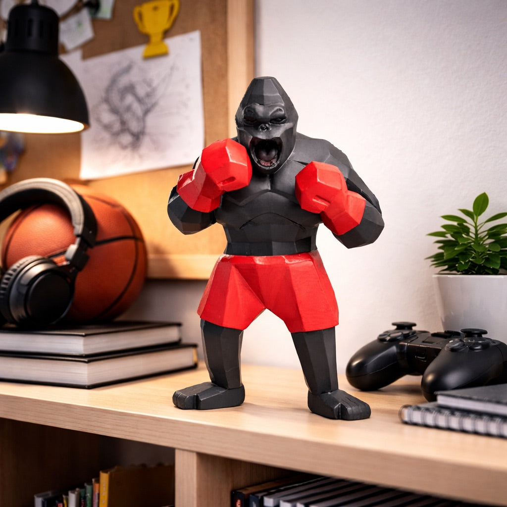 Statue Gorille Boxe