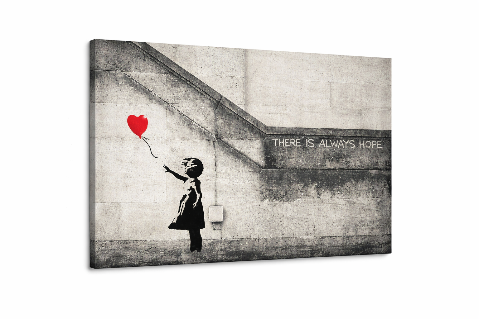 Tableau Banksy Fille Ballon Rouge