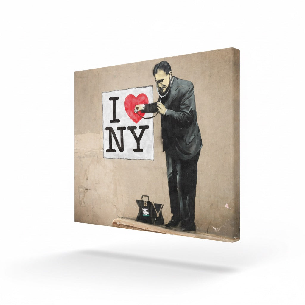 Tableau Banksy I Love New York