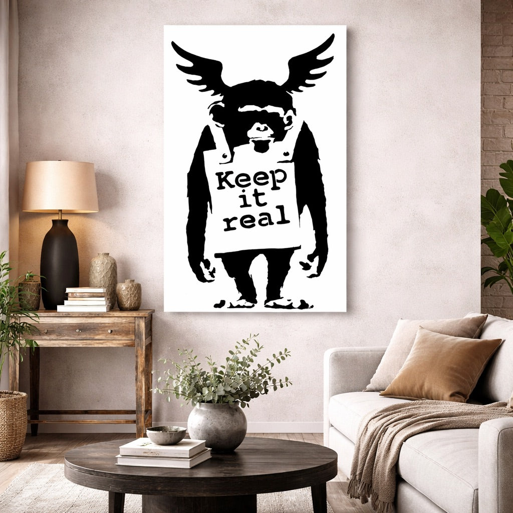 Tableau Banksy Keep It Real