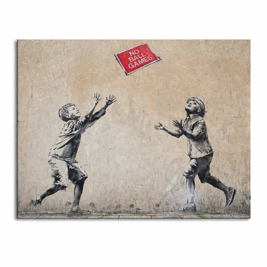 Tableau Banksy No Ball Games