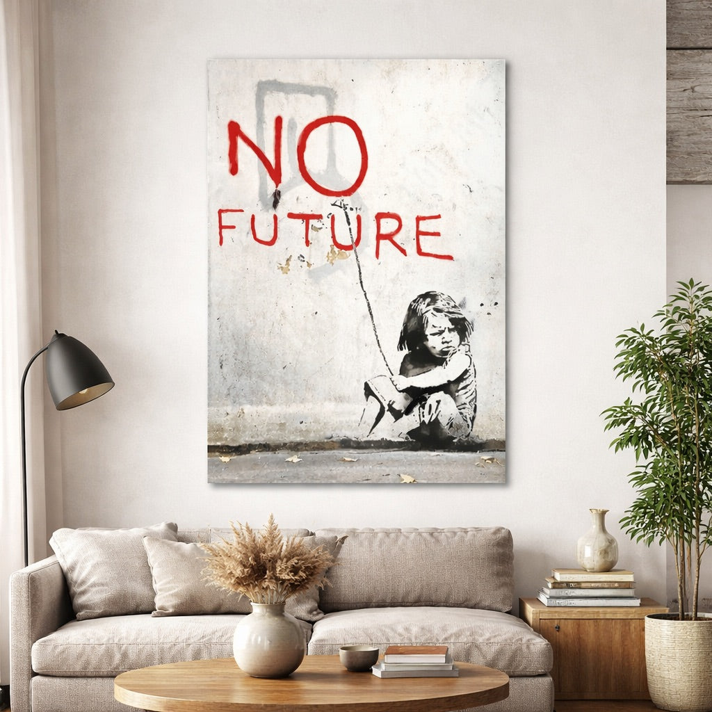 Tableau Banksy No Future