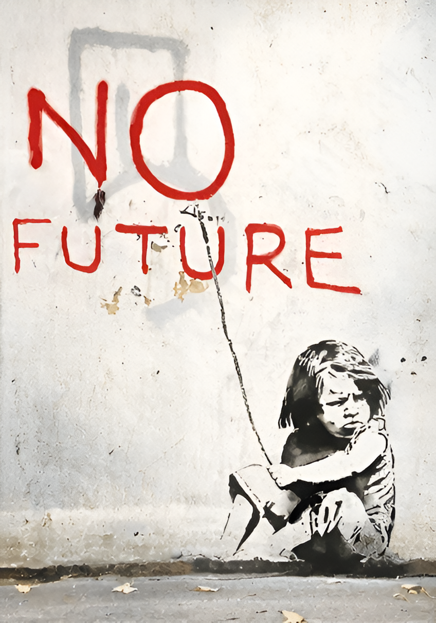 Tableau Banksy No Future