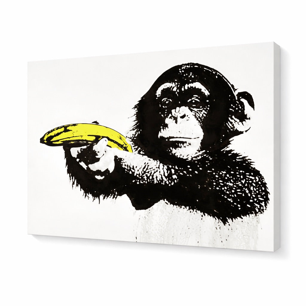 Tableau Banksy Singe