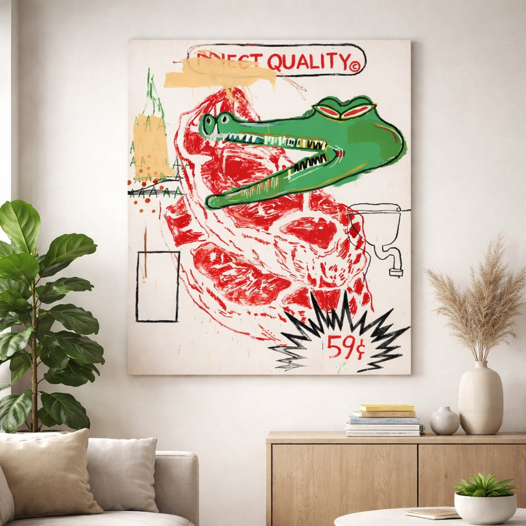 Tableau Street Art Jean-Michel Basquiat