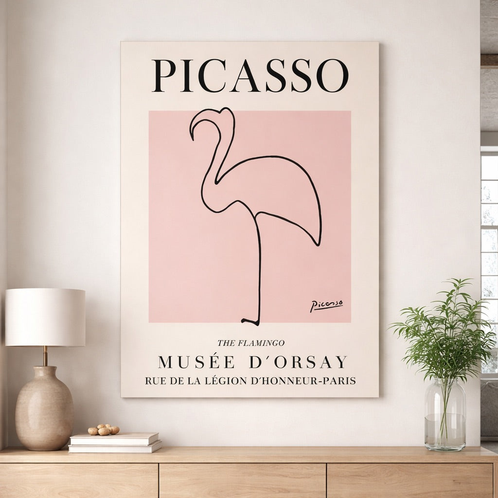 Tableau Street Art Picasso "The Flamingo"