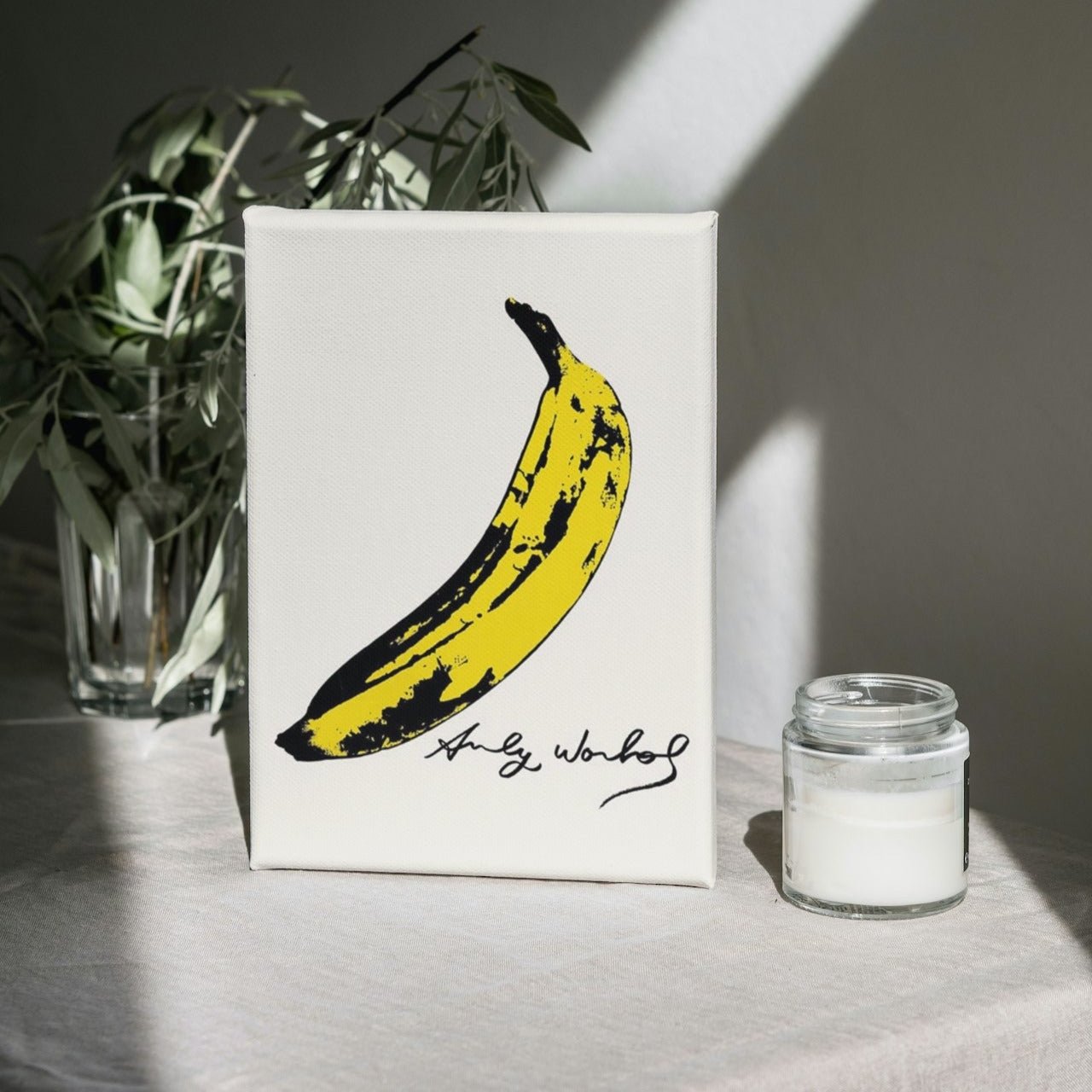 Tableau Street Art Andy Warhol "Signed Banana"