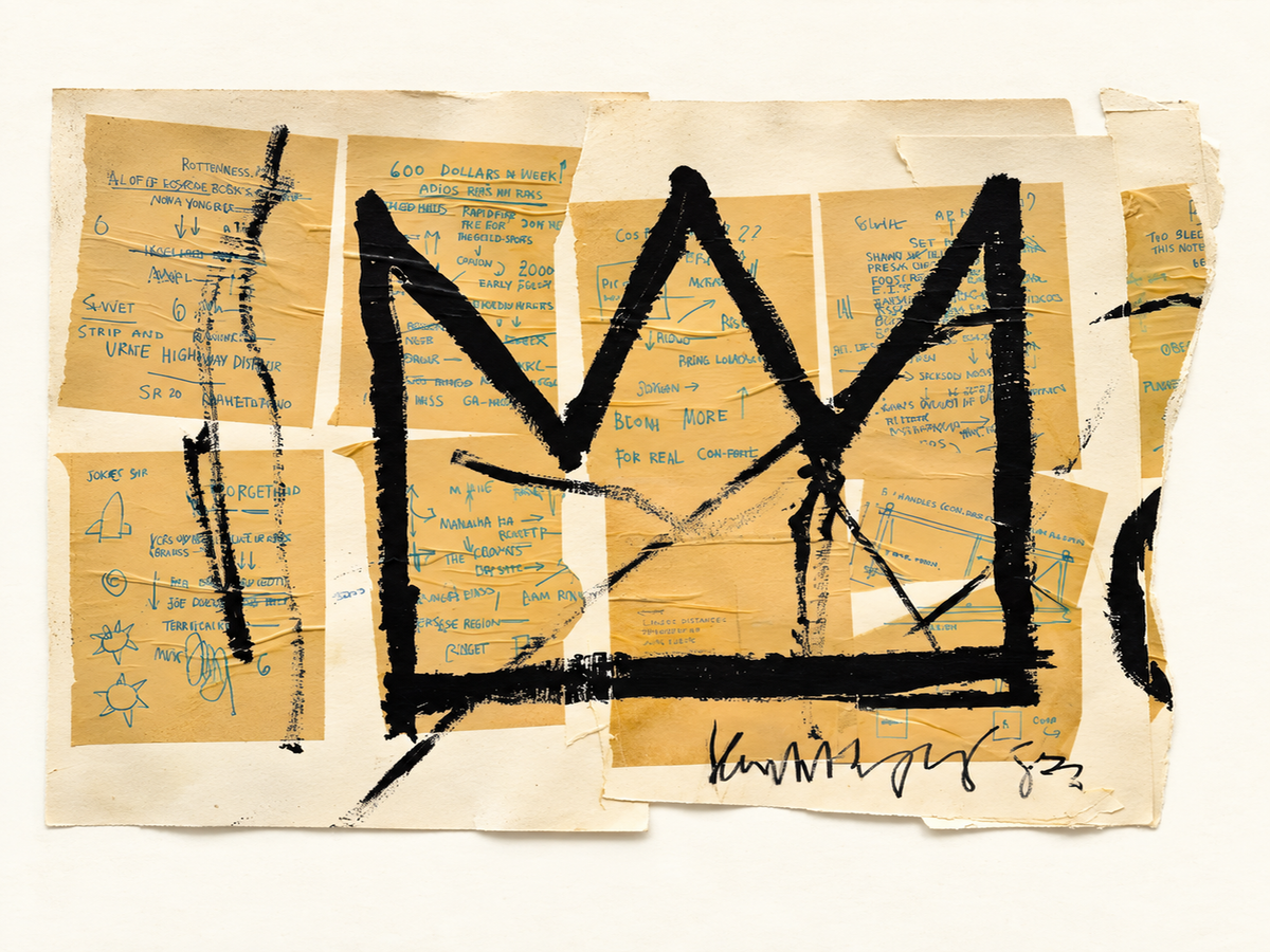 Tableau Basquiat Couronne