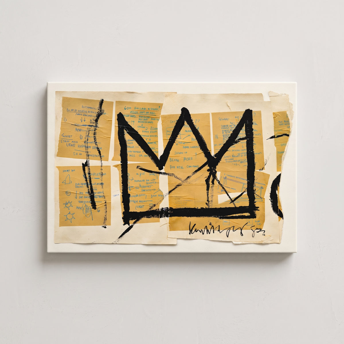 Tableau Basquiat Couronne