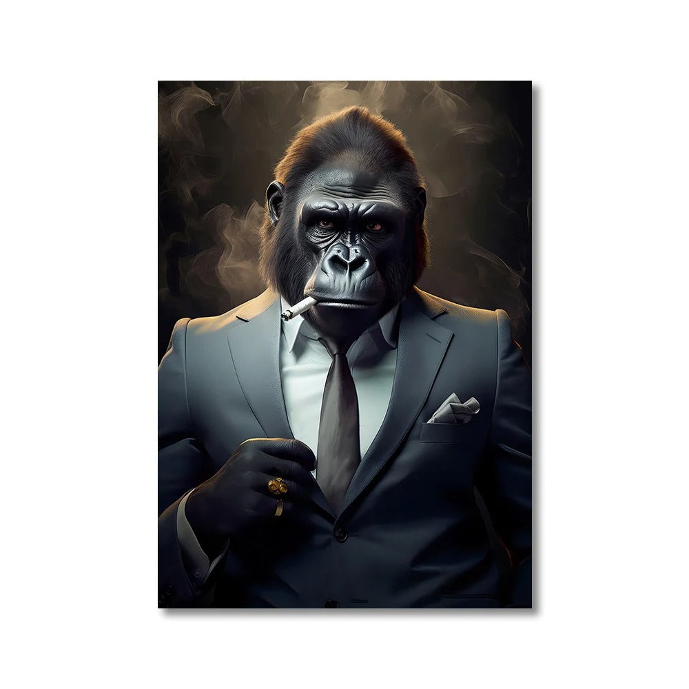 Poster Singe Qui Fume