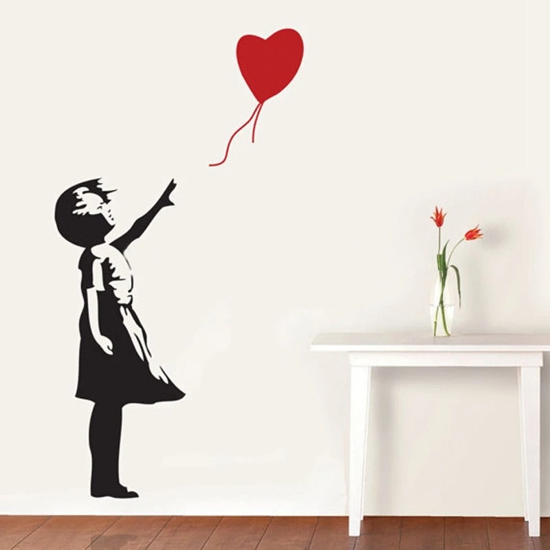 Sticker Banksy Fille au Ballon