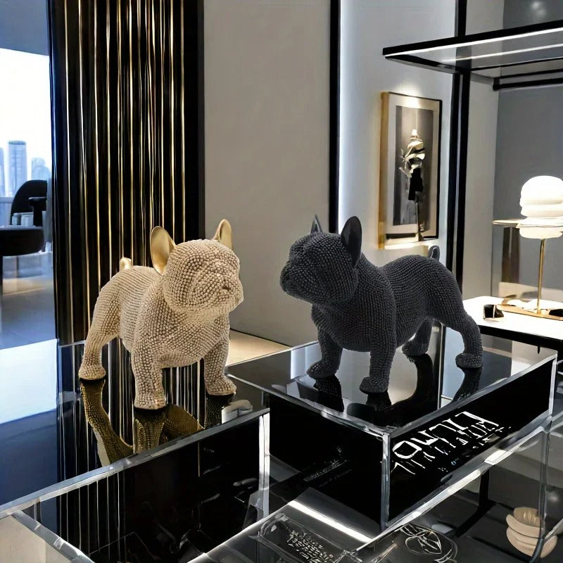 Statue Bouledogue Français Résine