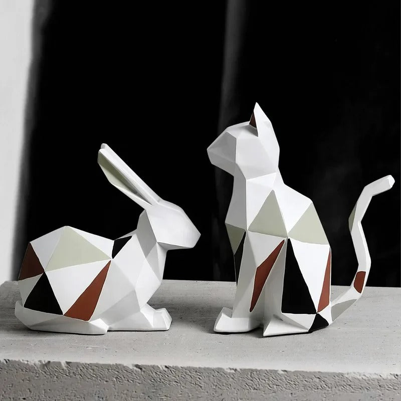 Statue Lapin Origami