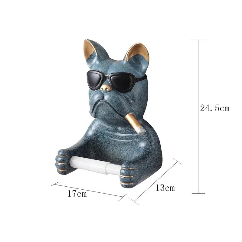 Porte Papier Toilette Chien Qui Fume