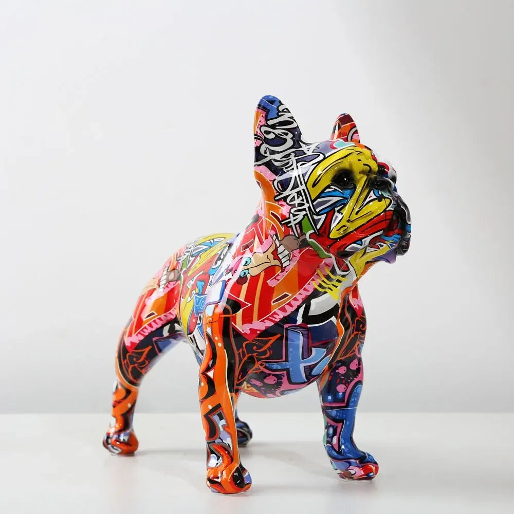 Statue Bouledogue Couleur