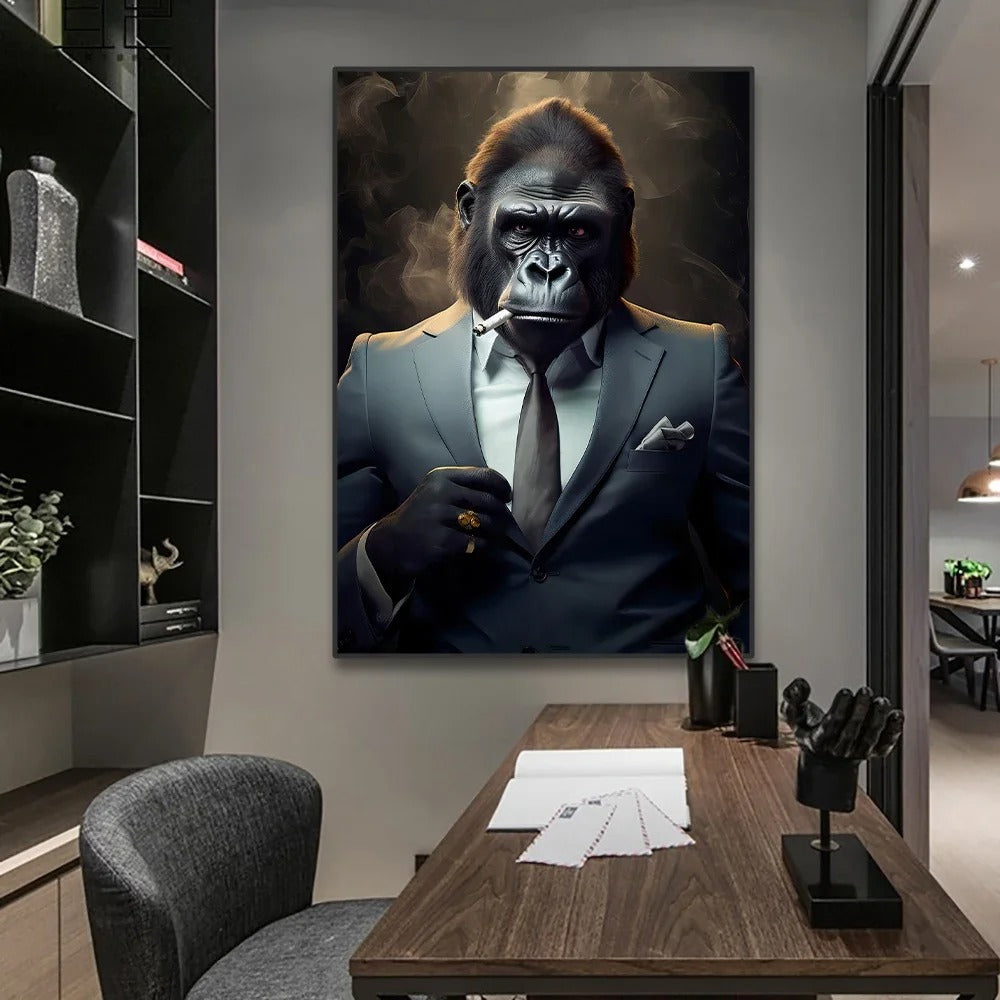 Poster Singe Qui Fume