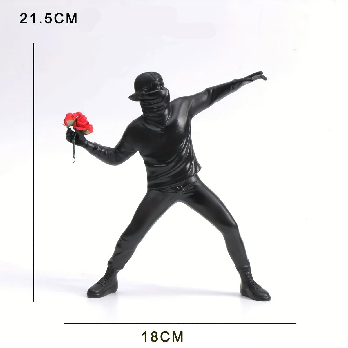 Statue Banksy Lanceur de Fleurs