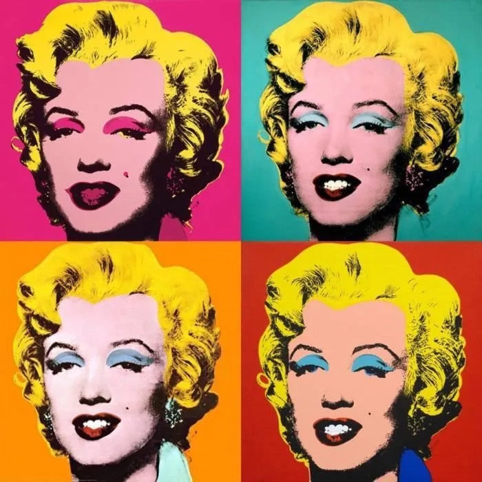 Tableau Street Art Andy Warhol "Marilyn"