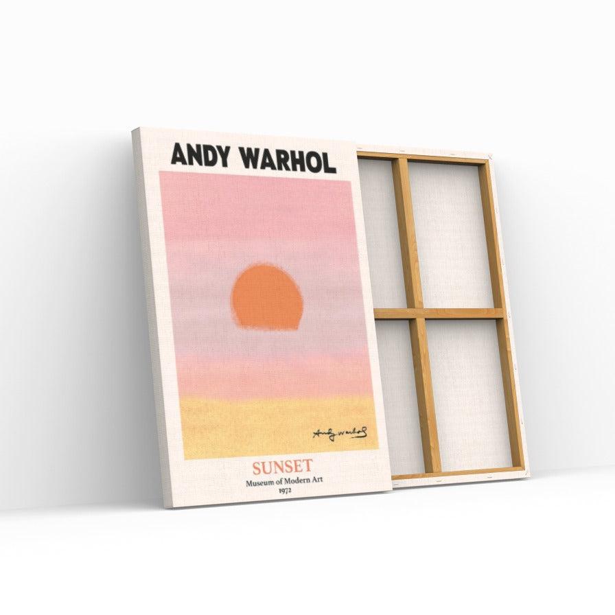 Tableau Street Art Andy Warhol "Sunset"