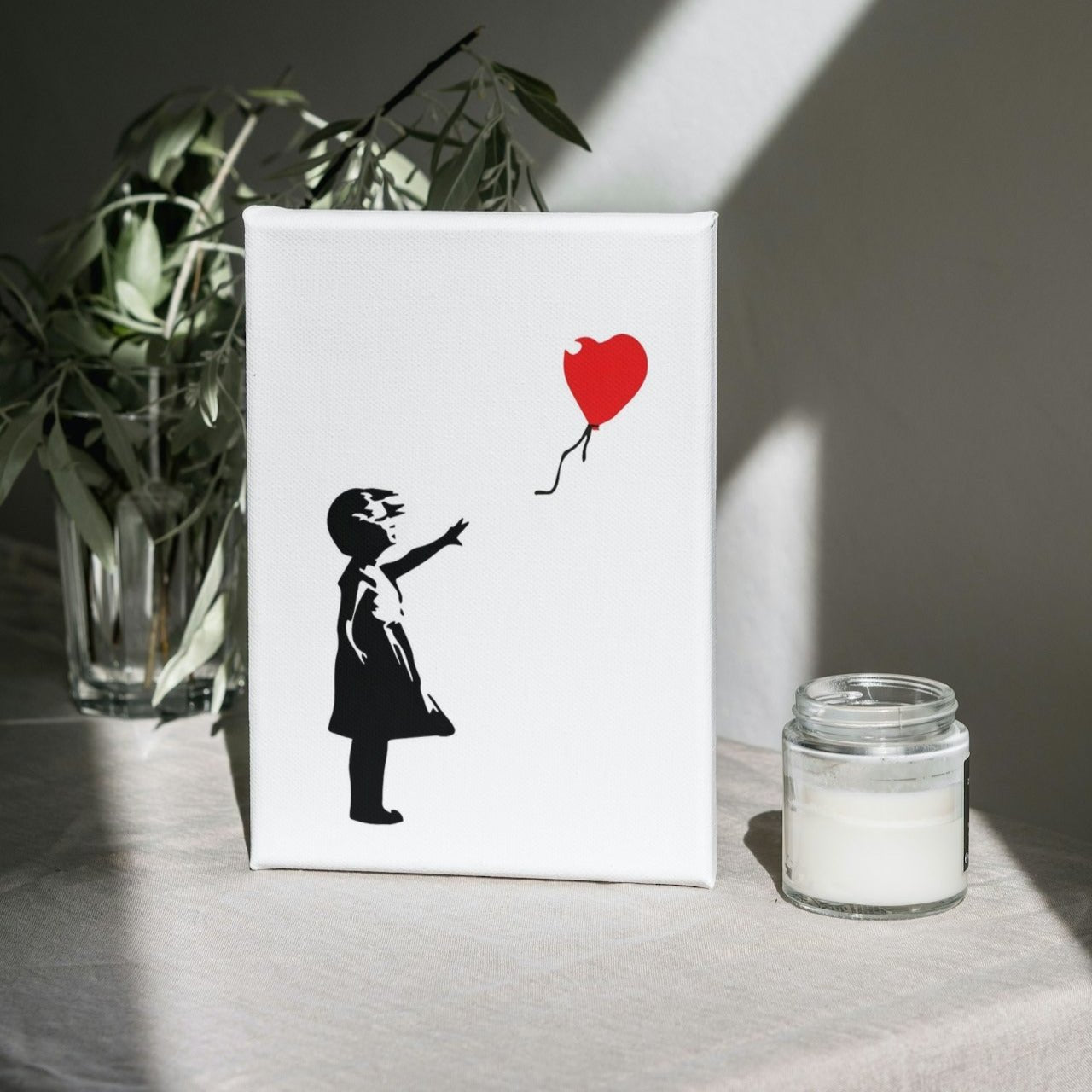 Tableau Banksy Fille Ballon Rouge