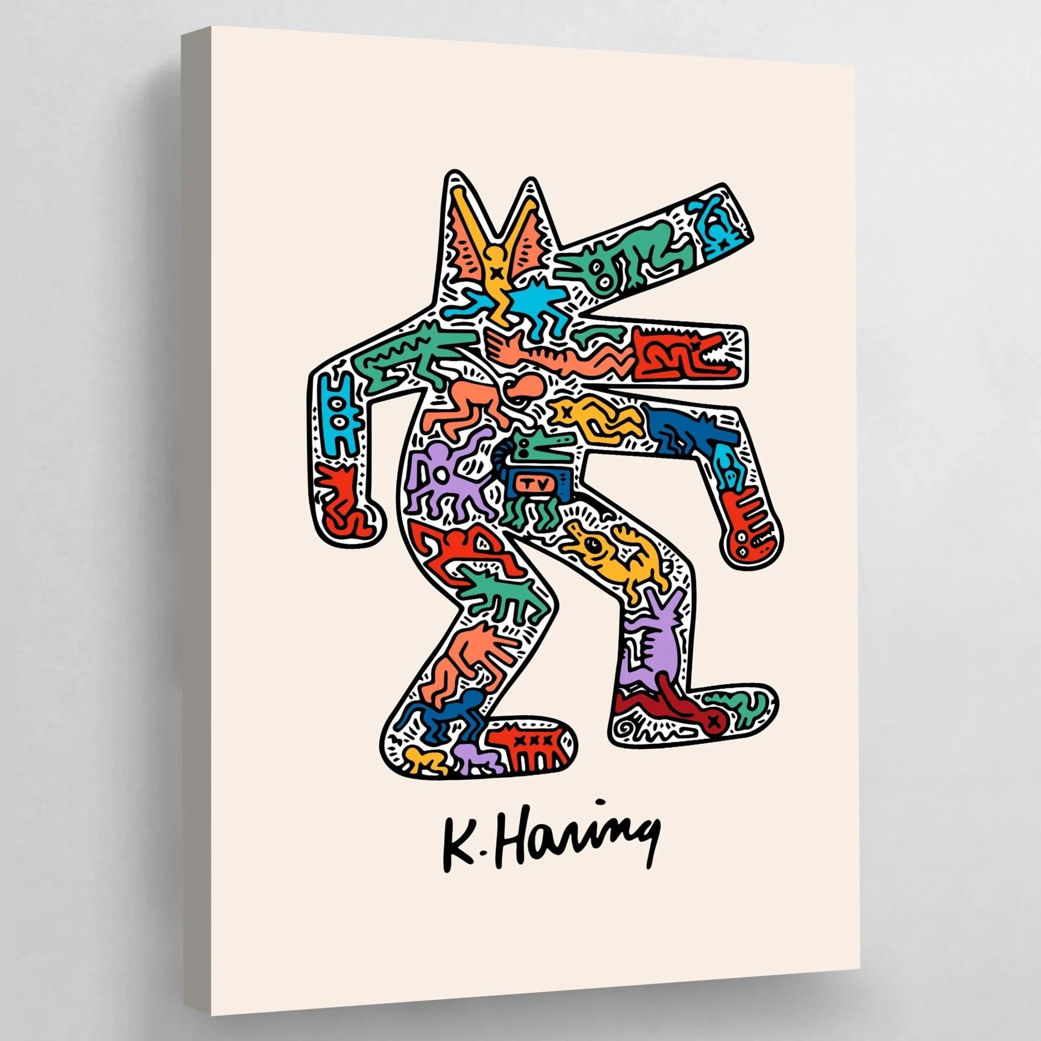 Tableau Keith Haring Dog