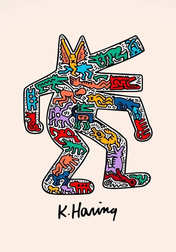 Tableau Keith Haring Dog