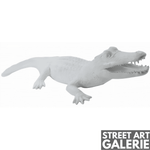 Crocodile Résine Extérieur Blanc