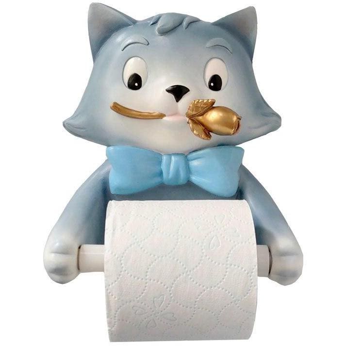 Porte Papier Toilette Chat Noeud Papillon