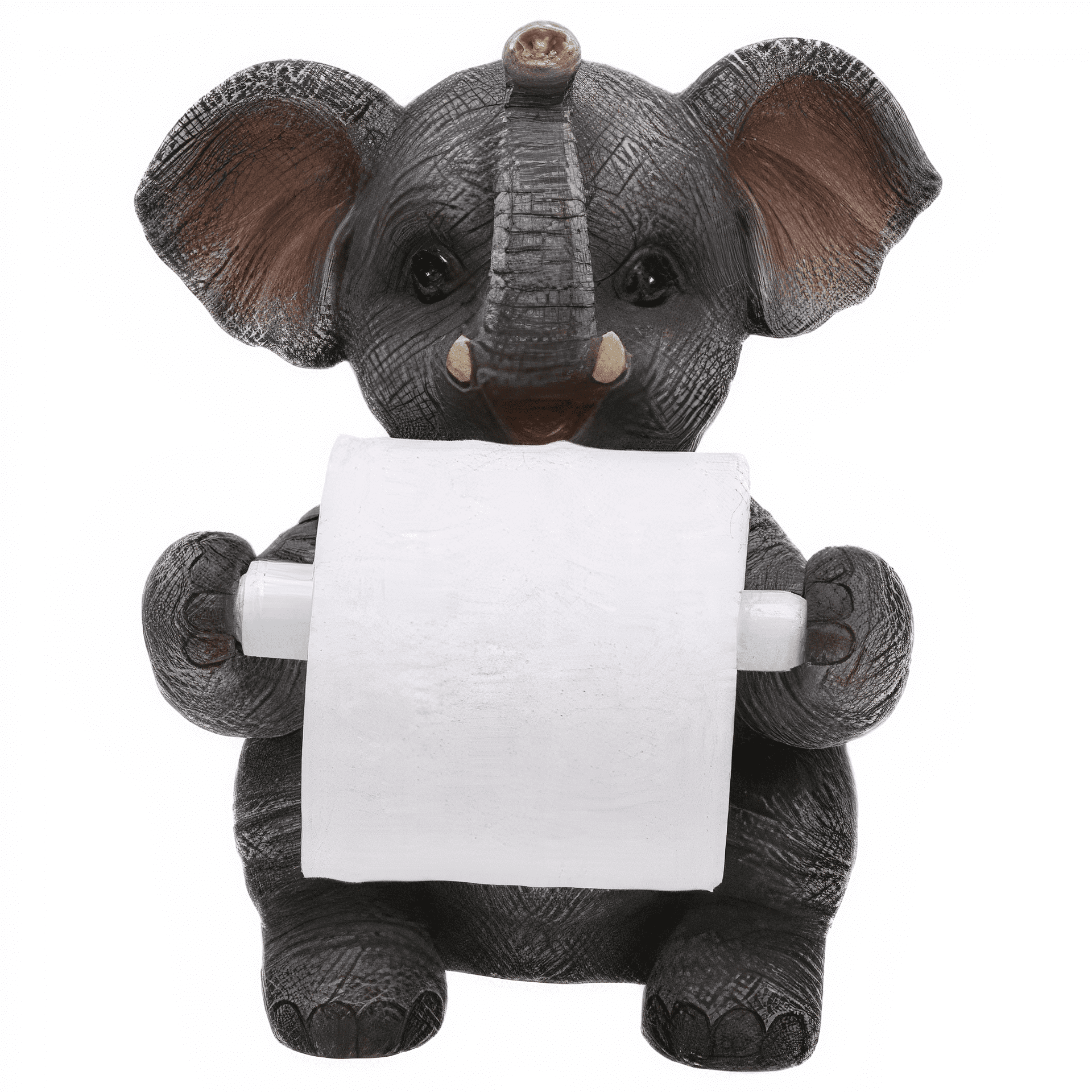 Porte Papier Toilette Éléphant Assis